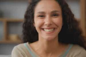 Happy smiling adult